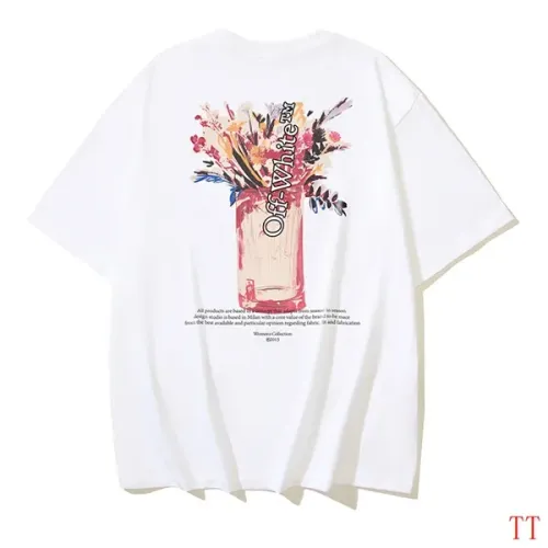 Off-White T-Shirts Short Sleeved For Unisex #1439313 $29.00 USD, Wholesale Replica Off-White T-Shirts