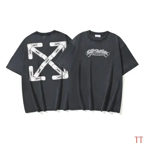 Off-White T-Shirts Short Sleeved For Unisex #1439322 $38.00 USD, Wholesale Replica Off-White T-Shirts