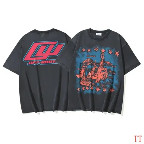 Off-White T-Shirts Short Sleeved For Unisex #1439326 $38.00 USD, Wholesale Replica Off-White T-Shirts