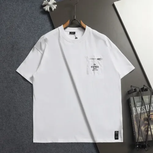 Fendi T-Shirts Short Sleeved For Unisex #1439334 $40.00 USD, Wholesale Replica Fendi T-Shirts