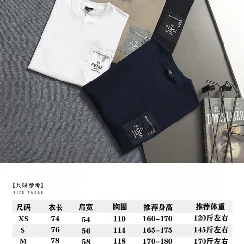 Replica Fendi T-Shirts Short Sleeved For Unisex #1439337 $40.00 USD for Wholesale