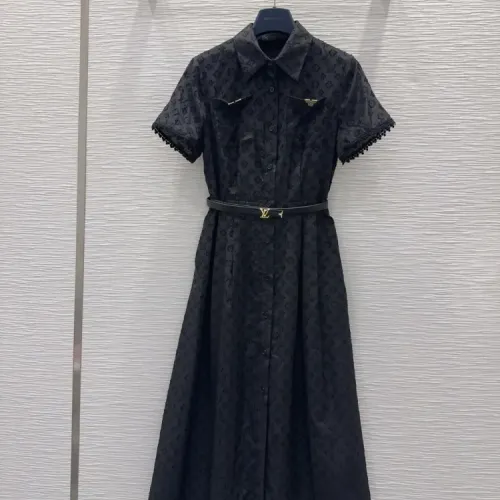 Louis Vuitton LV Dresses Short Sleeved For Women #1439667 $145.00 USD, Wholesale Replica Louis Vuitton LV Dresses
