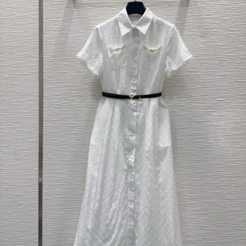 Louis Vuitton LV Dresses Short Sleeved For Women #1439668 $145.00 USD, Wholesale Replica Louis Vuitton LV Dresses