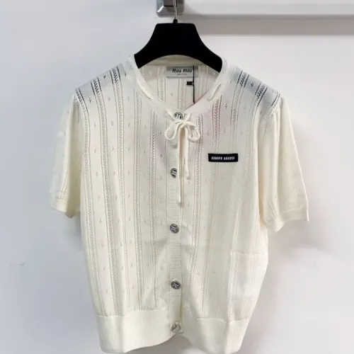 MIU MIU T-Shirts Short Sleeved For Women #1439682 $96.00 USD, Wholesale Replica MIU MIU T-Shirts