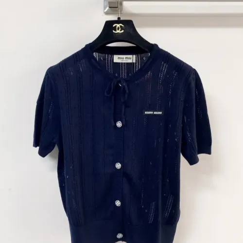 MIU MIU T-Shirts Short Sleeved For Women #1439684 $96.00 USD, Wholesale Replica MIU MIU T-Shirts
