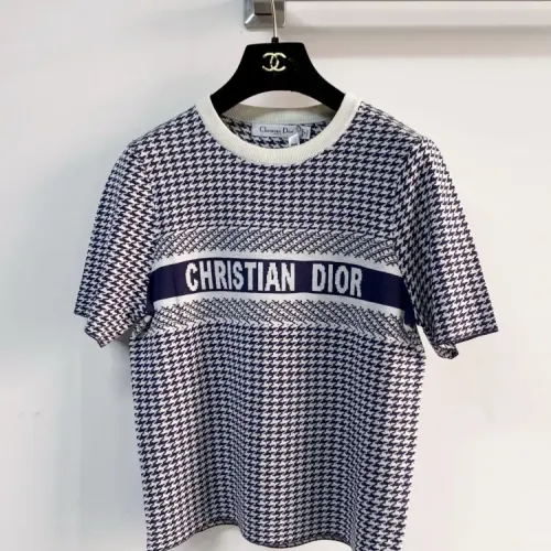 Christian Dior T-Shirts Short Sleeved For Women #1439703 $76.00 USD, Wholesale Replica Christian Dior T-Shirts