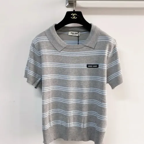 MIU MIU T-Shirts Short Sleeved For Women #1439718 $100.00 USD, Wholesale Replica MIU MIU T-Shirts