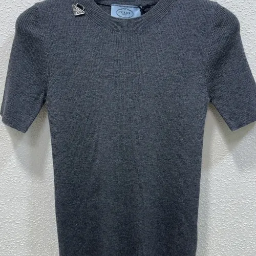Prada T-Shirts Short Sleeved For Women #1439728 $96.00 USD, Wholesale Replica Prada T-Shirts