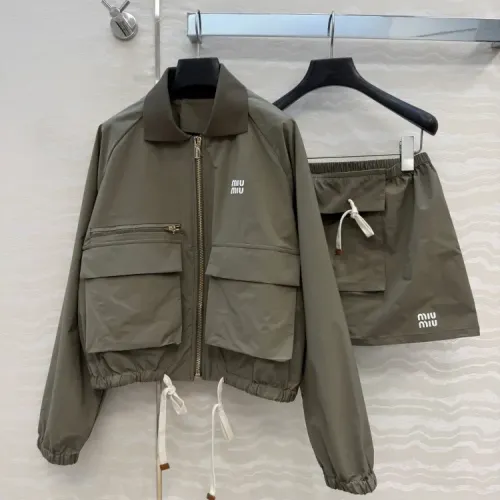 MIU MIU Tracksuits Long Sleeved For Women #1439735 $140.00 USD, Wholesale Replica MIU MIU Tracksuits