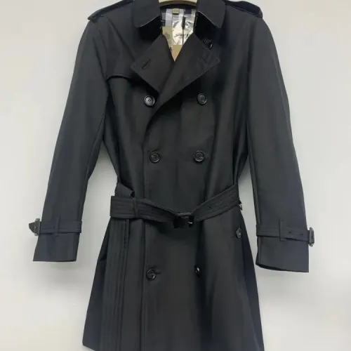 Burberry Trench Coat Long Sleeved For Men #1439757 $215.00 USD, Wholesale Replica Burberry Trench Coat