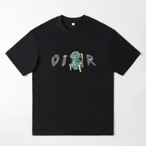 Christian Oversize T-Shirts Short Sleeved For Men #1439873 $25.00 USD, Wholesale Replica Christian Dior T-Shirts