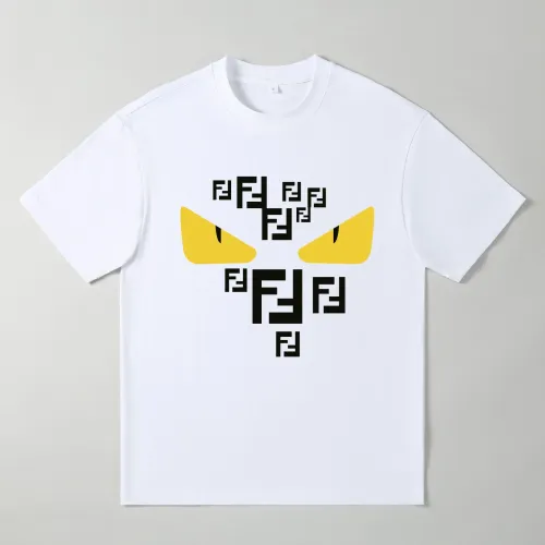 Fendi Oversize T-Shirts Short Sleeved For Men #1439880 $25.00 USD, Wholesale Replica Fendi T-Shirts