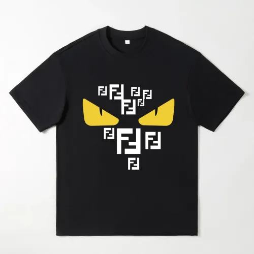 Fendi Oversize T-Shirts Short Sleeved For Men #1439881 $25.00 USD, Wholesale Replica Fendi T-Shirts