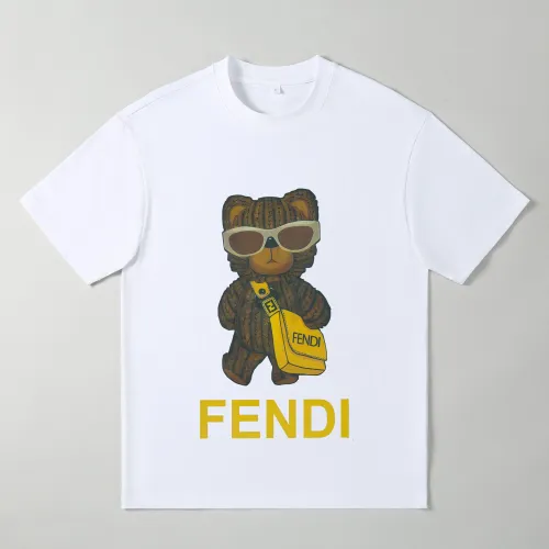 Fendi Oversize T-Shirts Short Sleeved For Men #1439884 $25.00 USD, Wholesale Replica Fendi T-Shirts