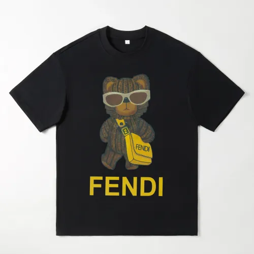 Fendi Oversize T-Shirts Short Sleeved For Men #1439885 $25.00 USD, Wholesale Replica Fendi T-Shirts