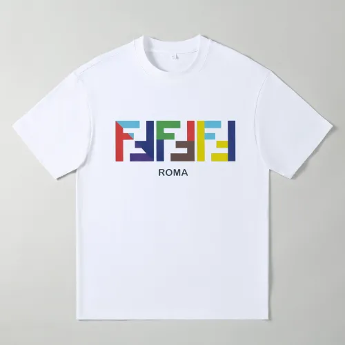 Fendi Oversize T-Shirts Short Sleeved For Men #1439886 $25.00 USD, Wholesale Replica Fendi T-Shirts