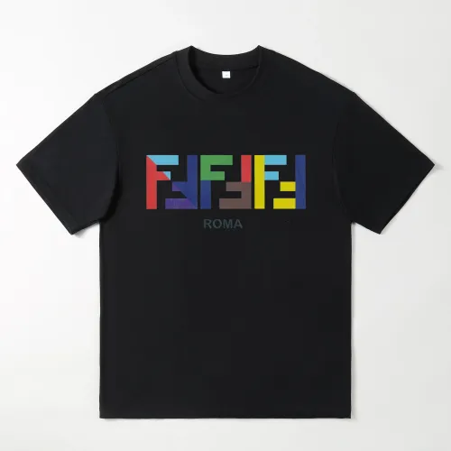 Fendi Oversize T-Shirts Short Sleeved For Men #1439887 $25.00 USD, Wholesale Replica Fendi T-Shirts