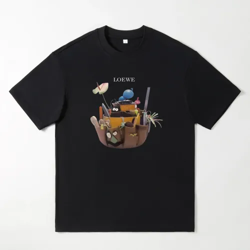 LOEWE Oversize T-Shirts Short Sleeved For Men #1439899 $25.00 USD, Wholesale Replica LOEWE T-Shirts