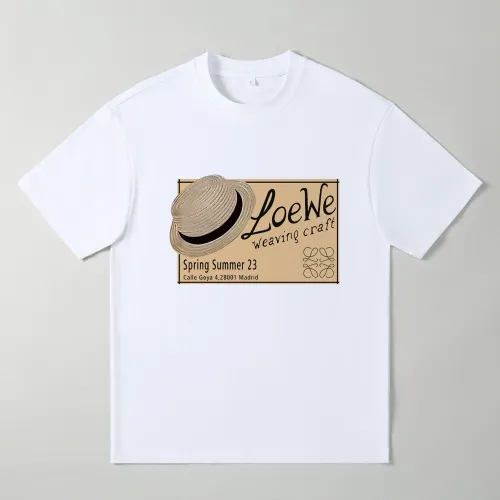 LOEWE Oversize T-Shirts Short Sleeved For Men #1439902 $25.00 USD, Wholesale Replica LOEWE T-Shirts