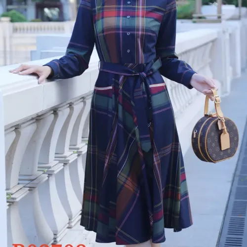 Burberry Dresses Long Sleeved For Women #1440034 $85.00 USD, Wholesale Replica Burberry Dresses