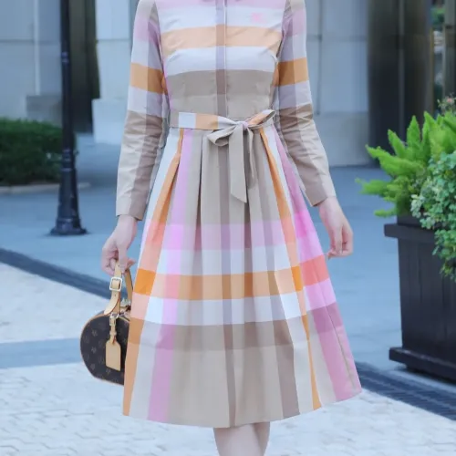 Burberry Dresses Long Sleeved For Women #1440042 $85.00 USD, Wholesale Replica Burberry Dresses