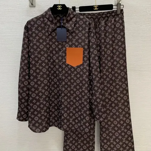 Louis Vuitton LV Pajamas Long Sleeved For Women #1440043 $105.00 USD, Wholesale Replica Louis Vuitton LV Tracksuits