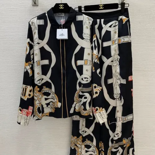 Hermes Pajamas Long Sleeved For Women #1440045 $102.00 USD, Wholesale Replica Hermes Tracksuits