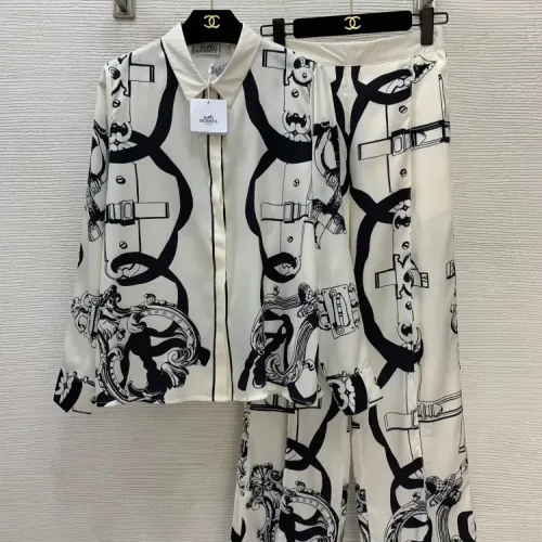 Hermes Pajamas Long Sleeved For Women #1440046 $102.00 USD, Wholesale Replica Hermes Tracksuits