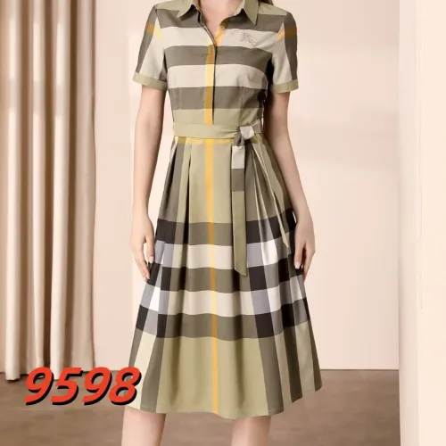 Burberry Dresses Short Sleeved For Women #1440054 $85.00 USD, Wholesale Replica Burberry Dresses