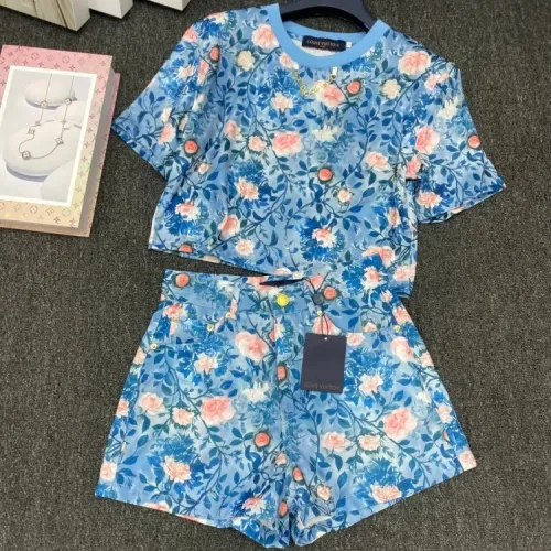 Louis Vuitton LV Tracksuits Short Sleeved For Women #1440058 $100.00 USD, Wholesale Replica Louis Vuitton LV Tracksuits