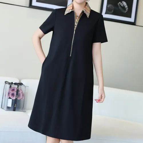 Burberry Dresses Short Sleeved For Women #1440059 $85.00 USD, Wholesale Replica Burberry Dresses