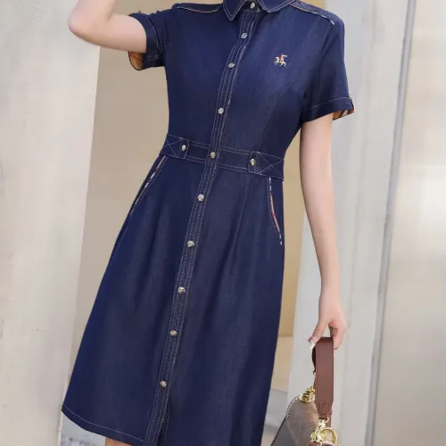 Burberry Dresses Short Sleeved For Women #1440064