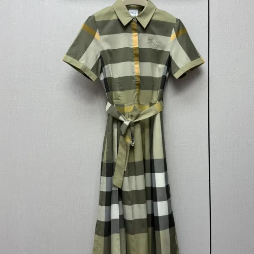 Burberry Dresses Short Sleeved For Women #1440079 $85.00 USD, Wholesale Replica Burberry Dresses