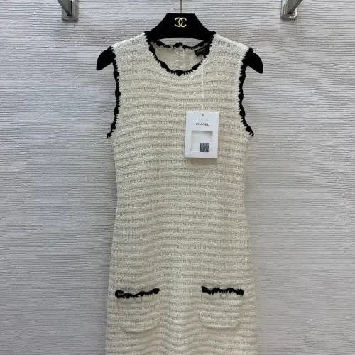 Chanel Dresses Sleeveless For Women #1440092 $140.00 USD, Wholesale Replica Chanel Dresses