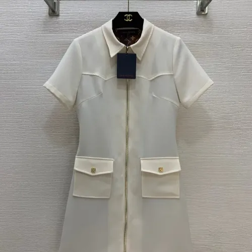 Louis Vuitton LV Dresses Short Sleeved For Women #1440102 $125.00 USD, Wholesale Replica Louis Vuitton LV Dresses