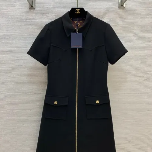 Louis Vuitton LV Dresses Short Sleeved For Women #1440103 $125.00 USD, Wholesale Replica Louis Vuitton LV Dresses