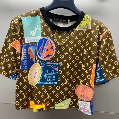 Louis Vuitton LV T-Shirts Short Sleeved For Women #1440116 $52.00 USD, Wholesale Replica Louis Vuitton LV T-Shirts