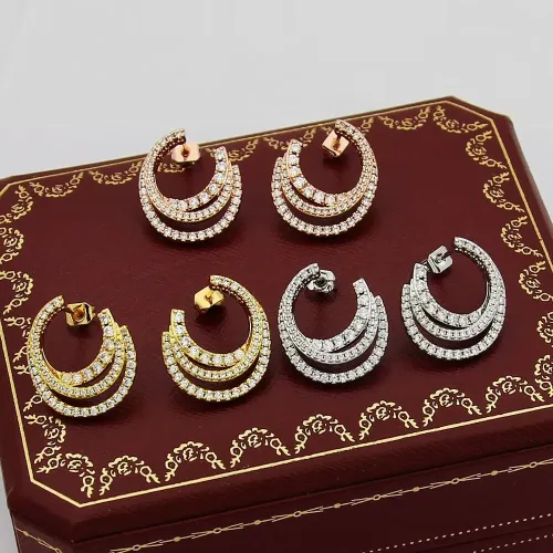 Replica Cartier Earrings For Women #1440446 $27.00 USD for Wholesale