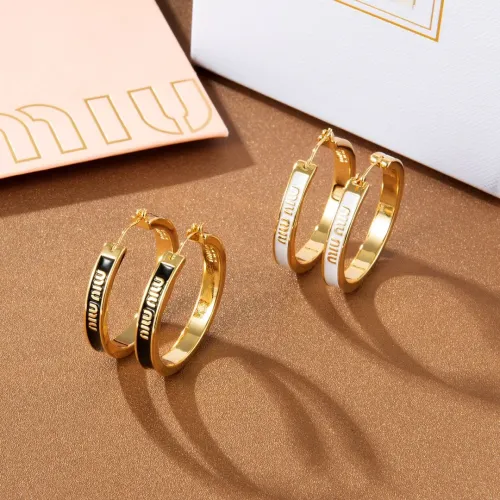 Replica MIU MIU Earrings For Women #1440596 $29.00 USD for Wholesale