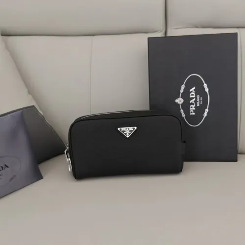 Prada AAA Man Pouches #1440629 $96.00 USD, Wholesale Replica Prada AAA Man Wallets