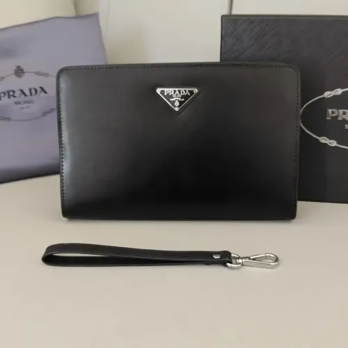 Prada AAA Man Pouches #1440636 $96.00 USD, Wholesale Replica Prada AAA Man Wallets