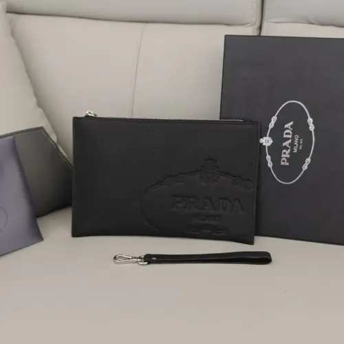 Prada AAA Man Pouches #1440640 $96.00 USD, Wholesale Replica Prada AAA Man Wallets