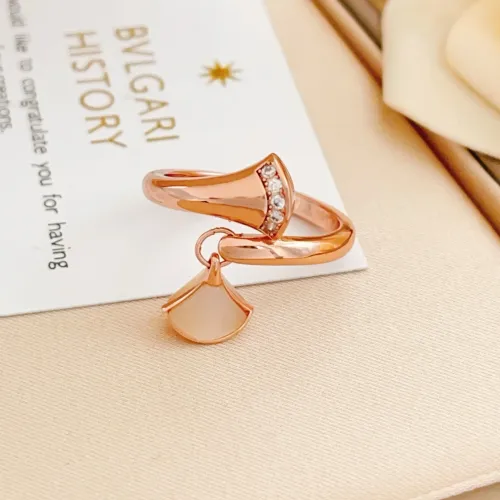 Bvlgari Rings In Rose Gold For Women #1440784 $34.00 USD, Wholesale Replica Bvlgari Rings