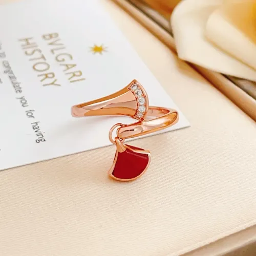 Bvlgari Rings In Rose Gold For Women #1440785 $34.00 USD, Wholesale Replica Bvlgari Rings