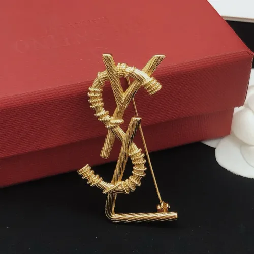 Replica Yves Saint Laurent Brooches For Women #1440901 $27.00 USD for Wholesale