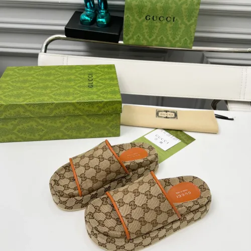 Gucci Slippers For Women #1441436 $80.00 USD, Wholesale Replica Gucci Slippers