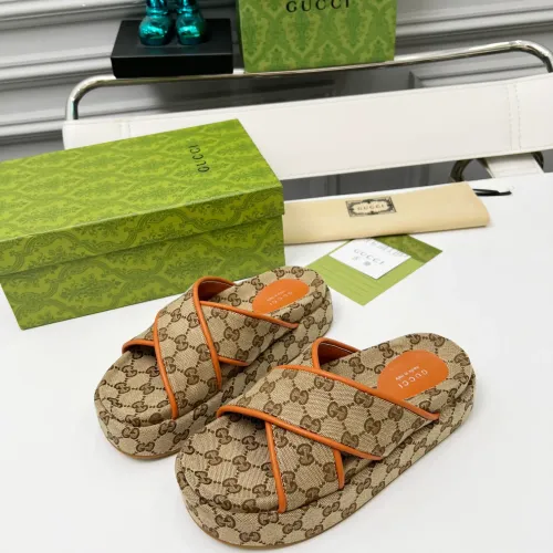 Gucci Slippers For Women #1441439 $80.00 USD, Wholesale Replica Gucci Slippers