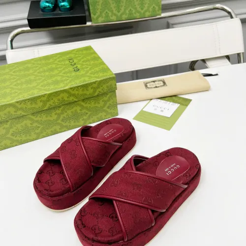 Gucci Slippers For Women #1441440 $80.00 USD, Wholesale Replica Gucci Slippers