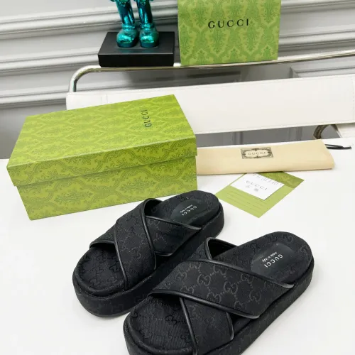 Gucci Slippers For Women #1441441 $80.00 USD, Wholesale Replica Gucci Slippers