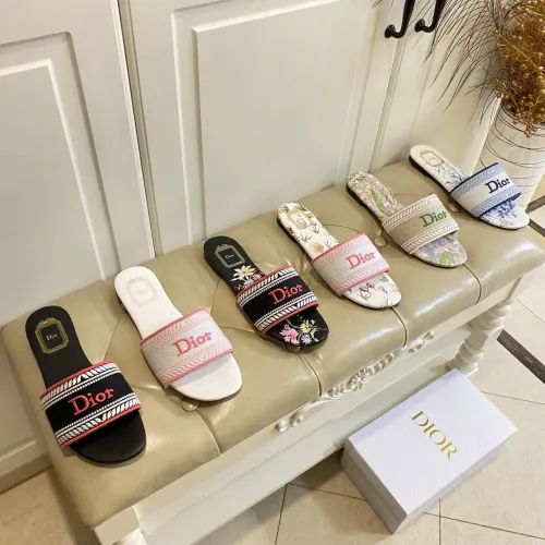 Replica Christian Dior Slippers For Women #1441494 $96.00 USD for Wholesale